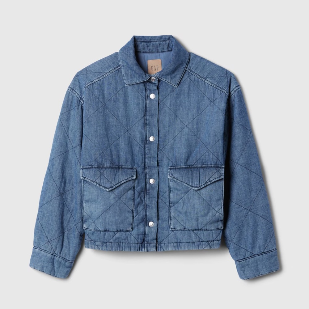 GAP Quilted Denim Jacket